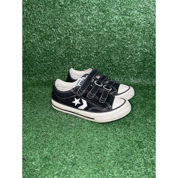 Converse Chuck Taylor All Star Shoes Toddler Kids Size 12 Black Low Top Canvas - Picture 2 of 9